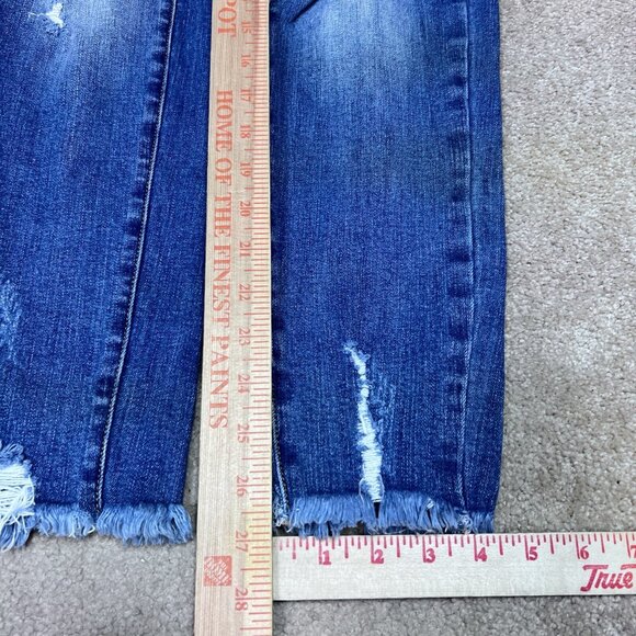 A2J Jeans Women’s Blue Skinny Pockets Distressed Size 7 - Picture 4 of 12